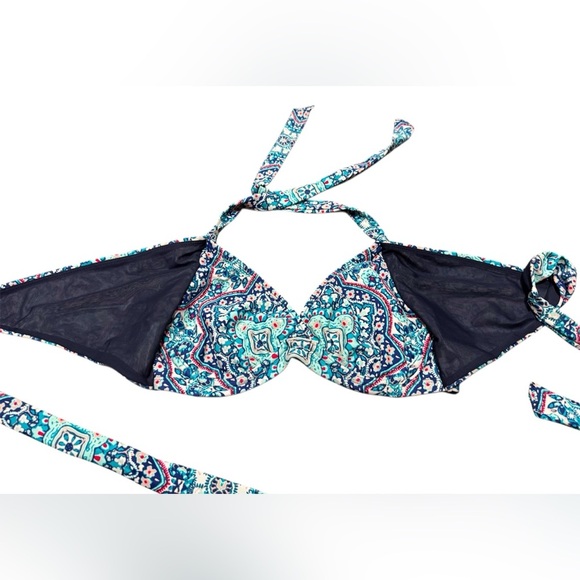 Athleta Blue and Green Patterned Bikini - Picture 3 of 13
